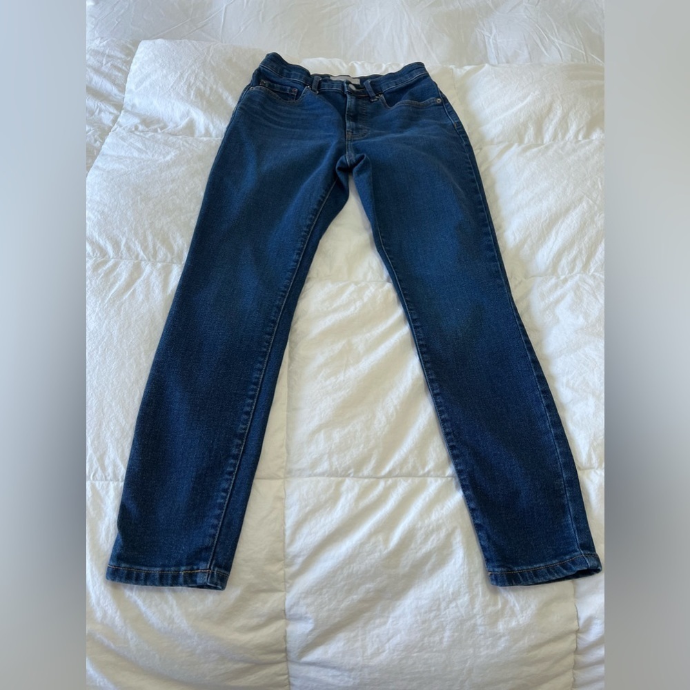 Everlane High Rise Ankle Medium Wash Skinny Jeans Size 4/26.